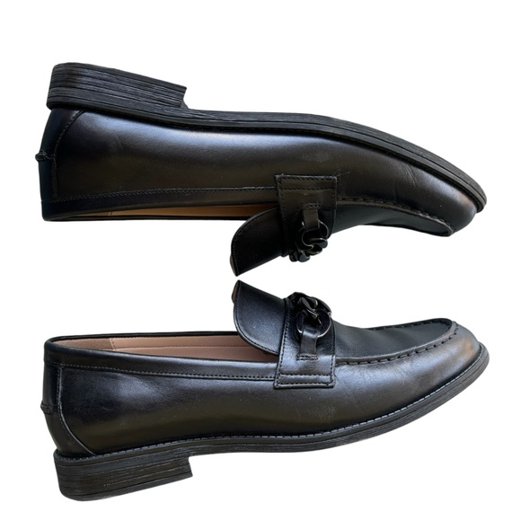 COLE HAAN Stassi Chain Trim Leather Bit Loafers 7.5 - Picture 16 of 16